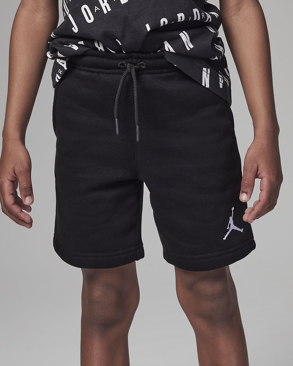 Jordan fleece shorts black cheap